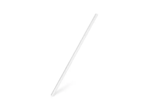 Slámky 20 cm papírové rovné bílé 100 ks