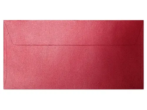 Obálky DL Pearl červené 10 ks