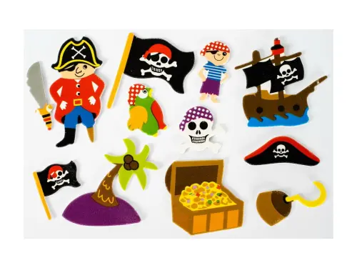 Samolepky pěnové 26 piráti
