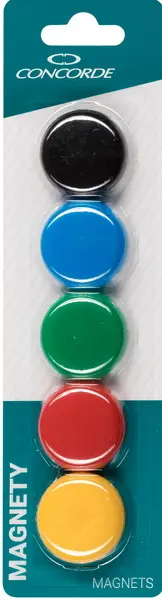 Magnety Concorde barevné 5ks 35mm