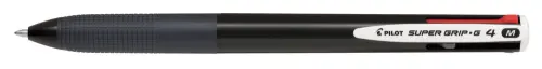 Kuličkové pero 4barevné Pilot Super Grip černé