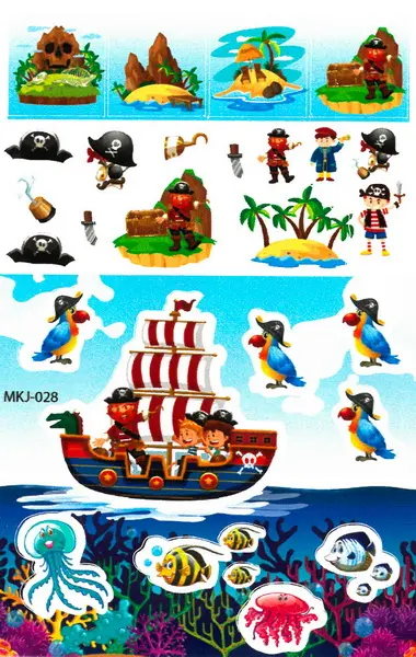 Samolepky papírové Mini MKJ-028