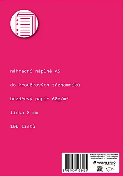 Vložka do karisbloků A5