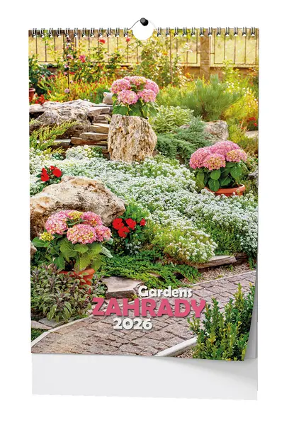 Kalendář nástěnný Zahrady - A3