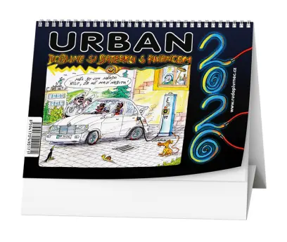 Kalendář stolní Urban 2026 -  Dobijme si baterky s Pivrncem