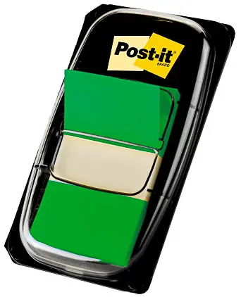 Záložka samolepicí 25x43 mm 680-3 zelená