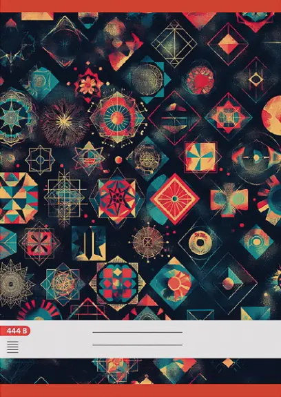 Sešit 444 bezdřevý, formát A4, 40 listů, linkovaný - 8 mm