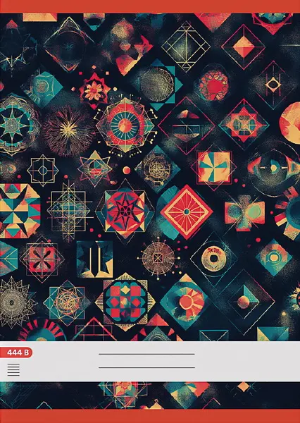 Sešit 444 bezdřevý, formát A4, 40 listů, linkovaný - 8 mm