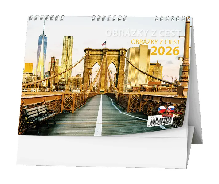 Kalendář stolní Obrázky z cest