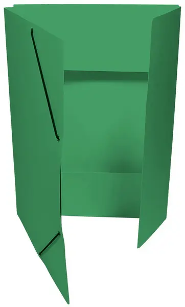 Mapa 3 klopá s gumou prešpan odkládací zelená