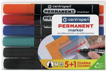 Značkovač nestíratelný 8566/6 sada stopa 2,5 mm