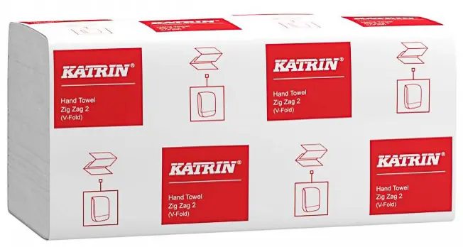 Ručník ZZ 230 x 232 mm Katrin bílý dvouvrstvý 3000 ks