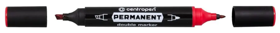 Značkovač nestíratelný 1666 Double červený
