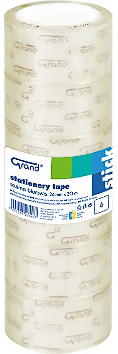 Páska lepicí 24 mm x 20 m věž 6 ks