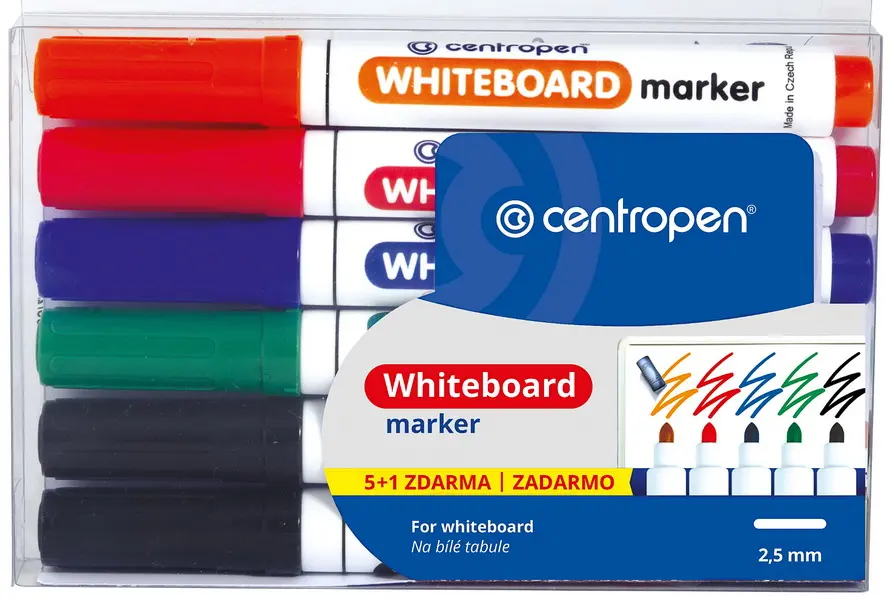 Značkovač na bílé tabule 8559/6 sada stopa 2,5 mm