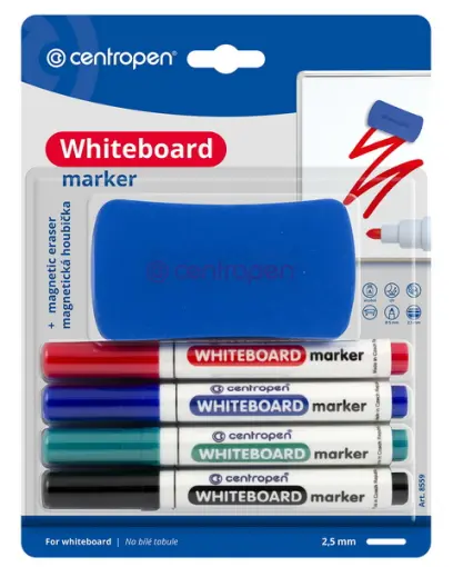 Značkovač na bílé tabule 8559/4 sada s houbičkou stopa 2,5 mm