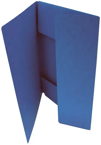 Mapa 3 klopá odkládací prešpan modrá