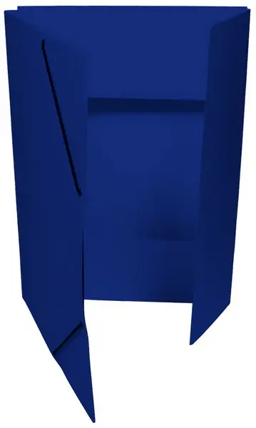 Mapa 3 klopá s gumou prešpan odkládací modrá