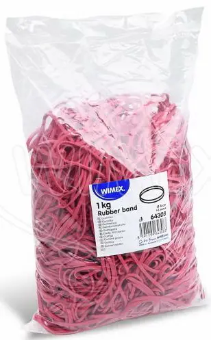 Gumičky 8cm jednobarevné 3mm 1kg