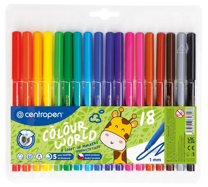 Popisovač 7550 sada 18ks