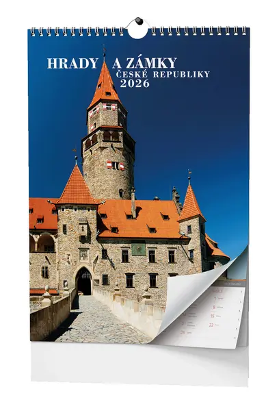 Kalendář nástěnný Hrady a zámky České republiky