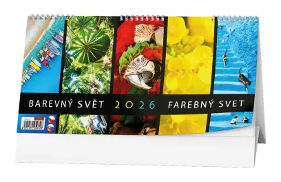 Kalendář stolní Barevný svět