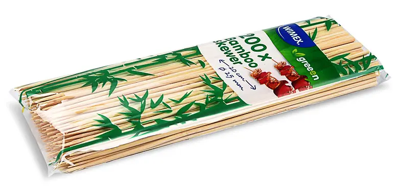 Špejle dřevěné nehrocené průměr 2,5 mm 30 cm 100 ks