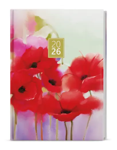Diář týdenní - Prokop - Lamino - B6 - Máky