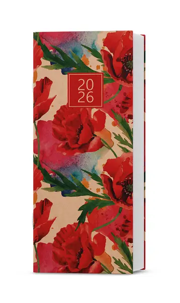 Diář měsíční - Božka - Kraft - Máky