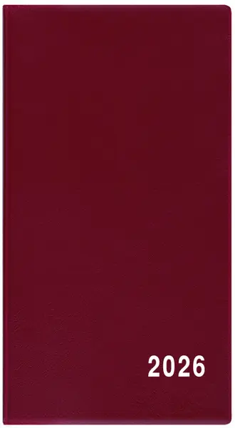 Diář měsíční - Františka - PVC - bordó