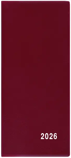 Diář měsíční - Xenie - PVC - bordó