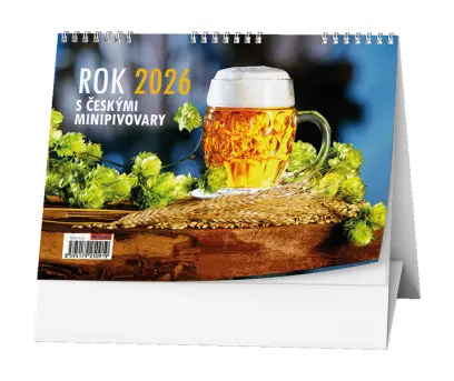 Kalendář stolní Rok 2026 s českými minipivovary