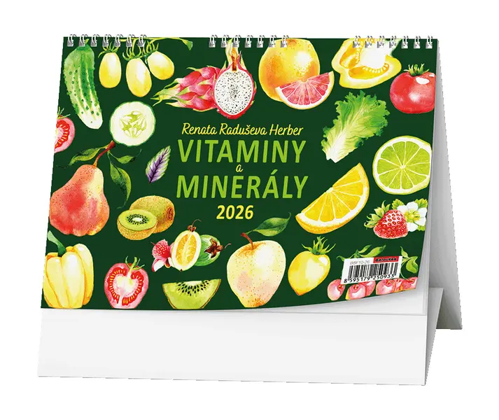 Kalendář stolní Vitaminy a minerály Renaty Raduševy Herber