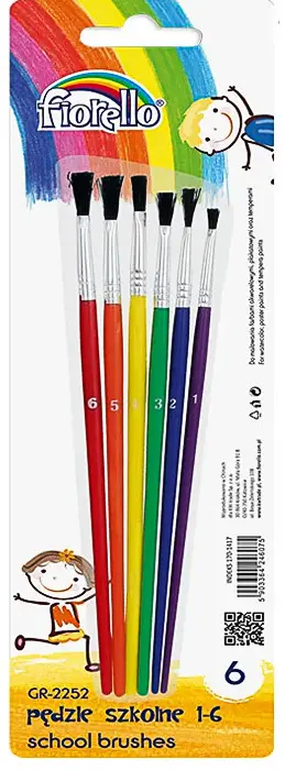 Štětec sada kulatý 6 ks GR-2252