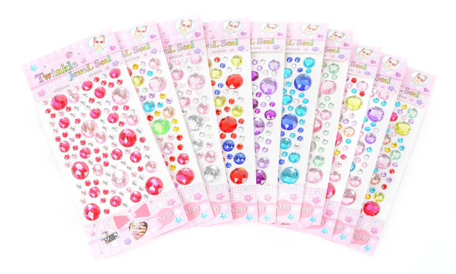 Kamínky samolepicí 04 krystalky 10 ks