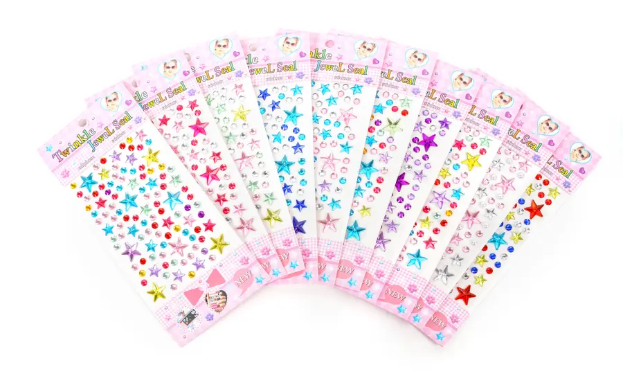 Kamínky samolepicí 05 hvězdy 10 ks