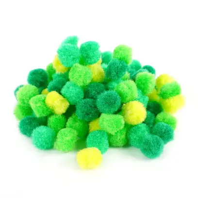 Bambulky akrylové 10 mm 07 zelené