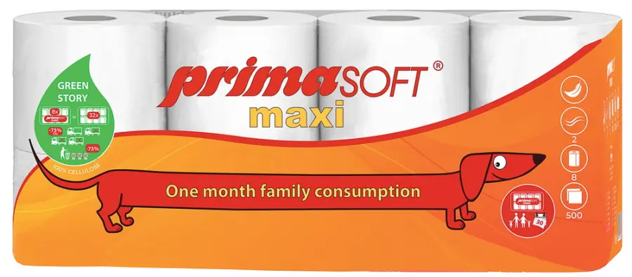 Papír toaletní Primasoft Maxi dvouvrstvý bílý 10 ks
