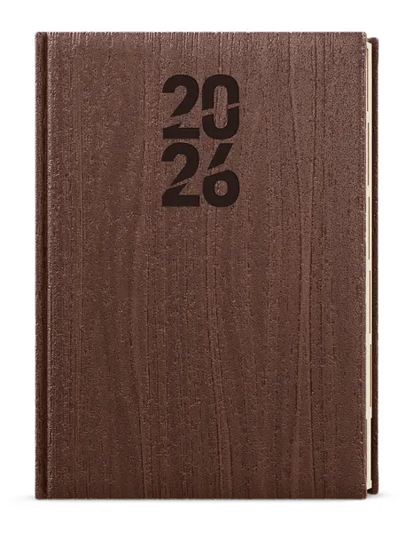 Diář denní - Ctirad s výsekem - Wood - A5 - hnědá