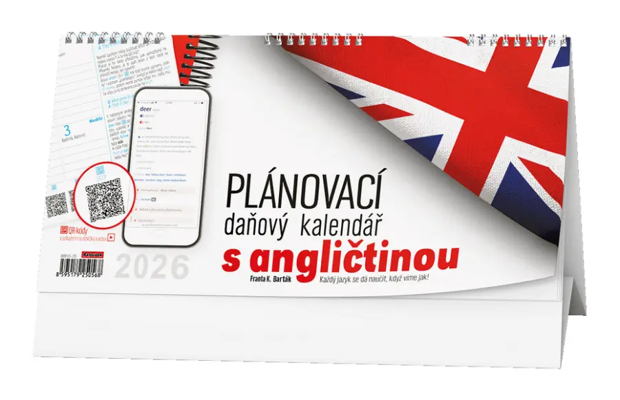 Kalendář stolní Plánovací daňový  s angličtinou