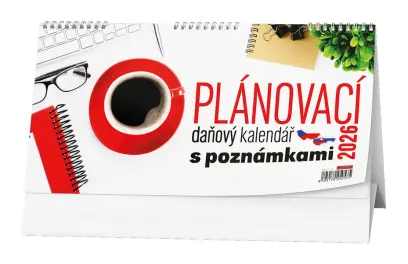Kalendář stolní Plánovací daňový kalendář s poznámkami