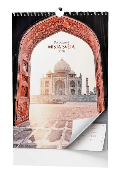 Kalendář nástěnný Pohádková místa - A3