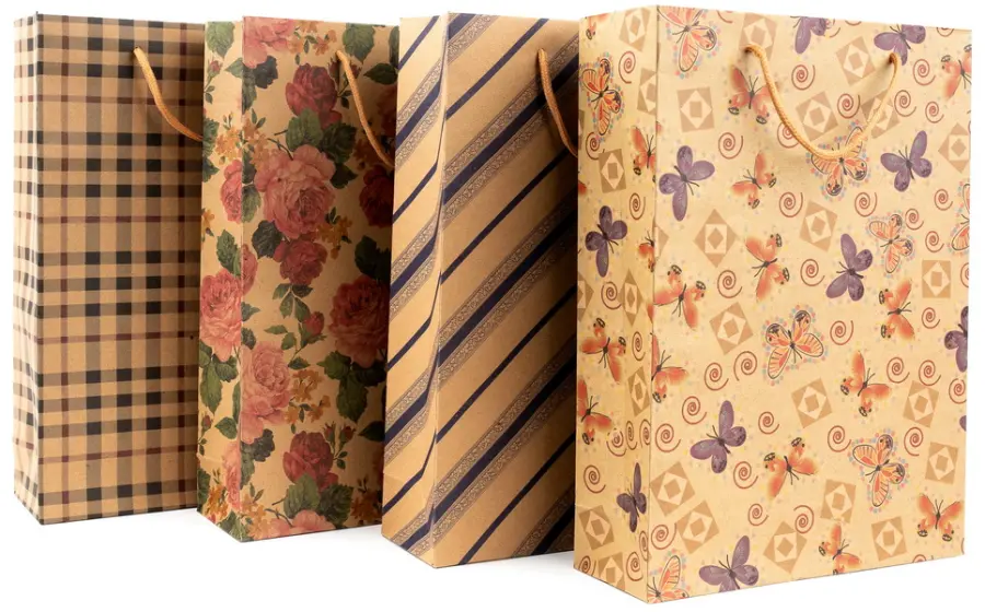 Taška papírová Craft velká 5 Ornament mix