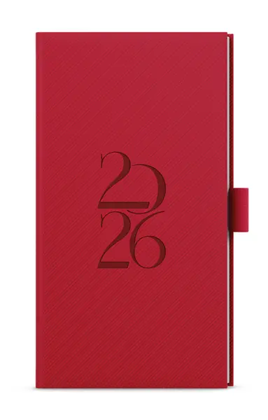 Diář týdenní - Jakub - Deny - kapesní - červená