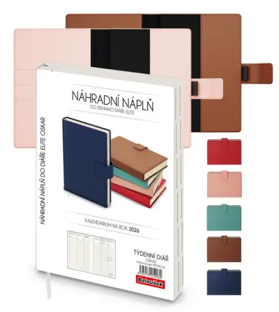 Diář týdenní - Oskar - Manager - A5 - náhradní náplň