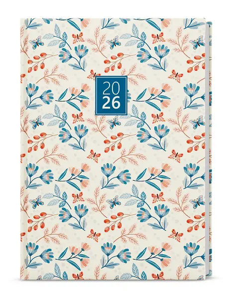 Diář denní - Adam - Lamino - B6 - Motýli