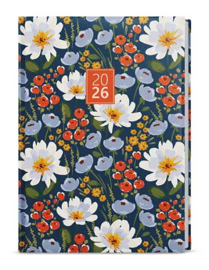 Diář denní - Adam - Lamino - B6 - Květiny
