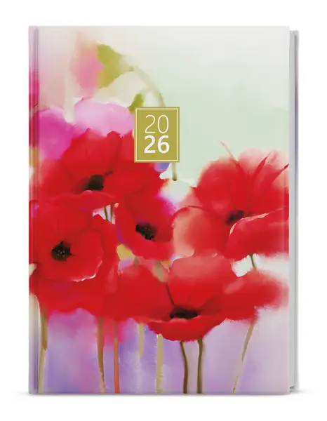 Diář denní - Adam - Lamino - B6 - Máky