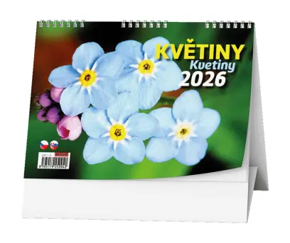 Kalendář stolní Květiny