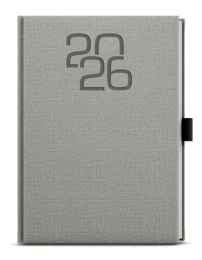 Diář týdenní - Oskar - Fabric - A5 - šedá